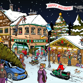 Kerstkaart/puzzel 2024